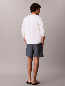 Embroidered Logo Jogger Shorts, Dark Slate, hi-res