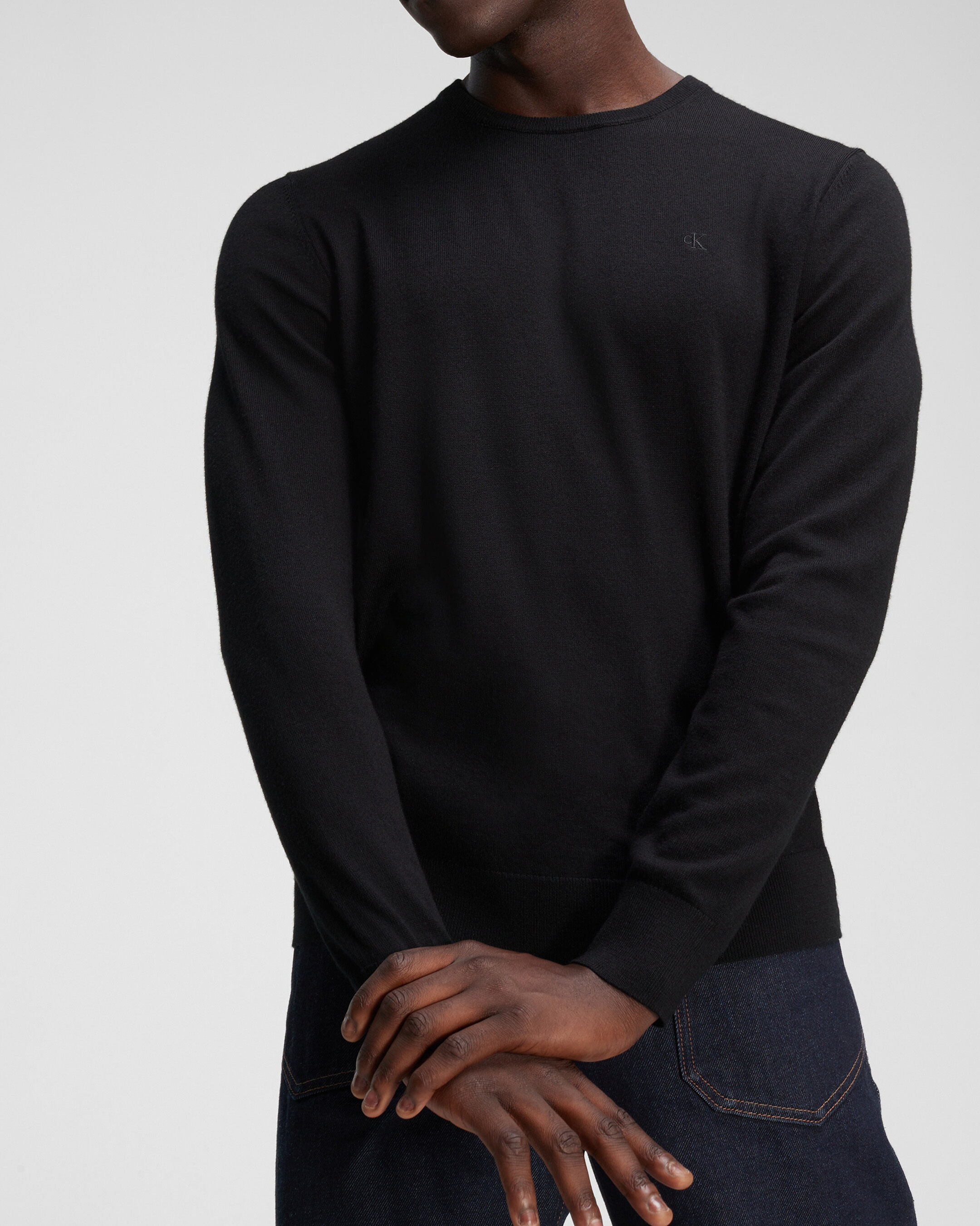 Calvin klein extra fine merino sweater hot sale
