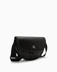 CKJ Tagged Saddle Bag, BLACK, hi-res