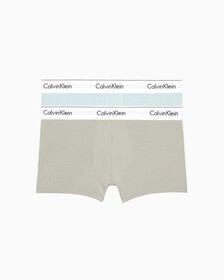 Modern Cotton Stretch 貼身短版四角褲（2 件組）, Palest Blue/Rich Clay, hi-res