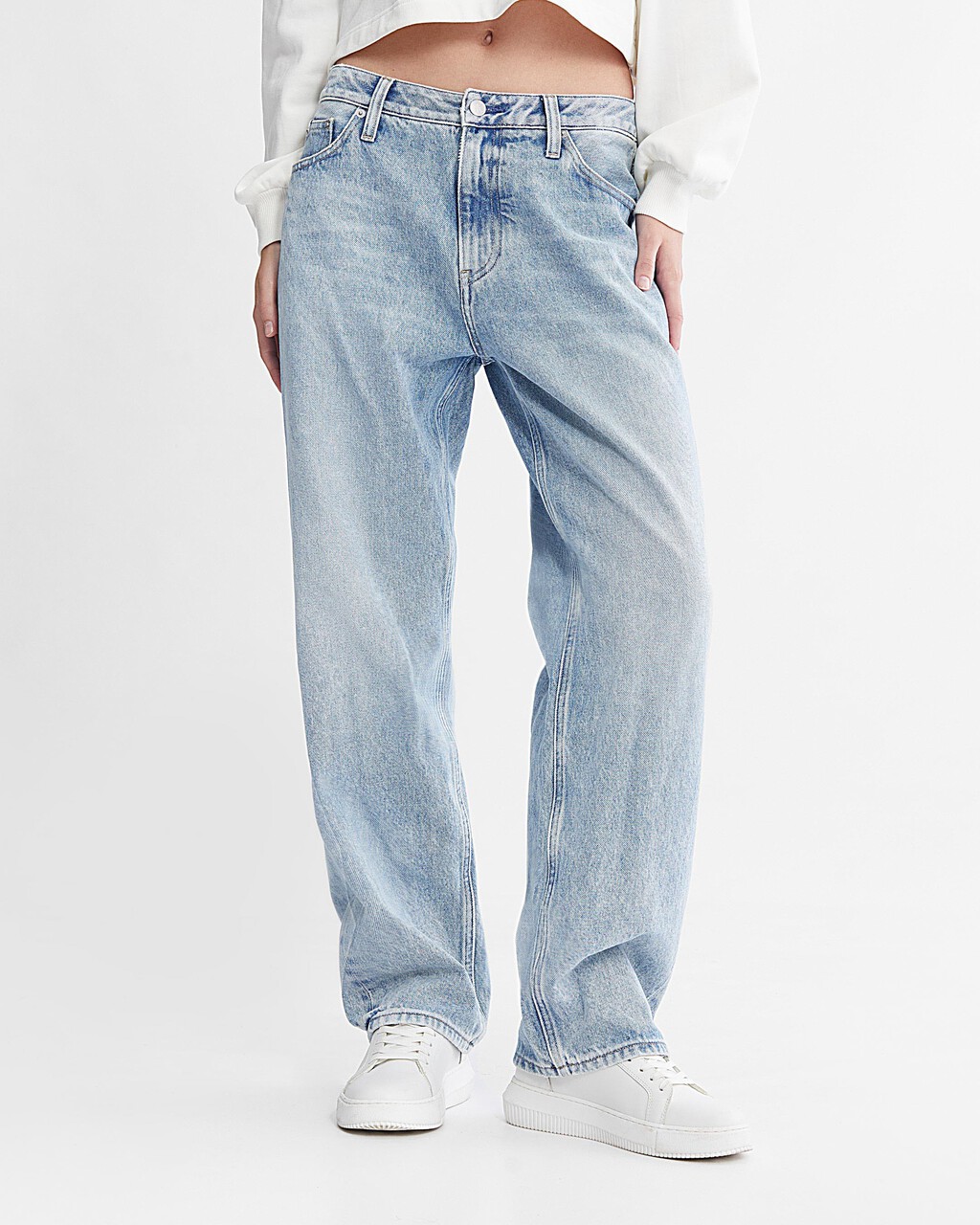 永續 90 年代直筒牛仔褲, Denim Light, hi-res