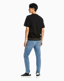 ORGANIC COTTON MONOGRAM SWEATSHIRT, Ck Black, hi-res