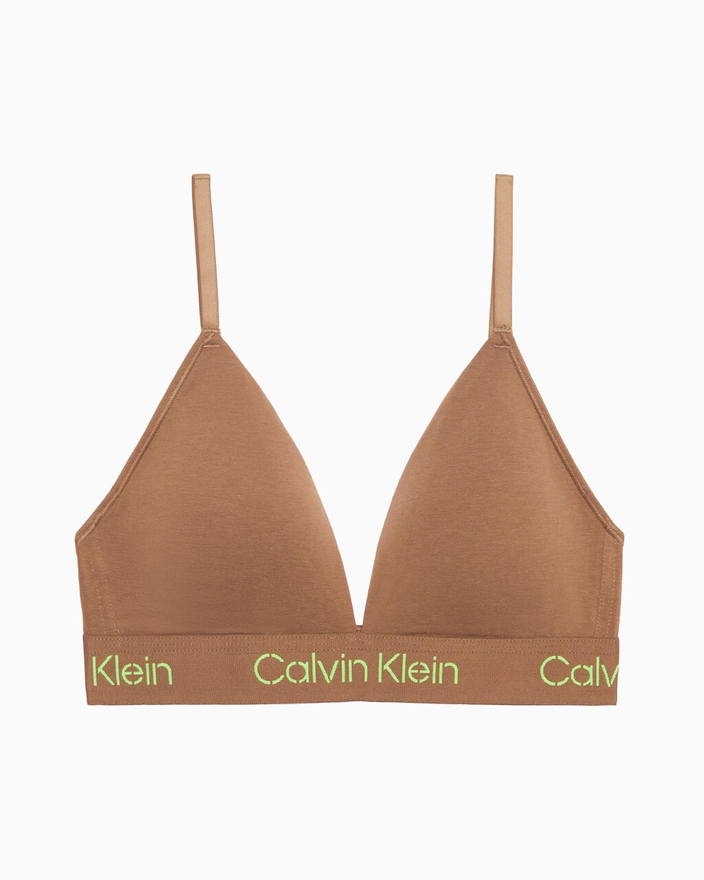 Modern Cotton Triangle Bra, brown