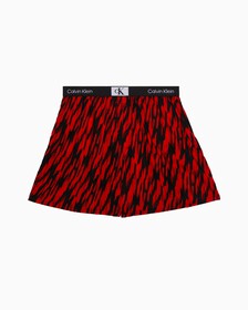 CALVIN KLEIN 1996 梭織棉質平角內褲, TIGER STRIPE PRINT_HAZARD, hi-res