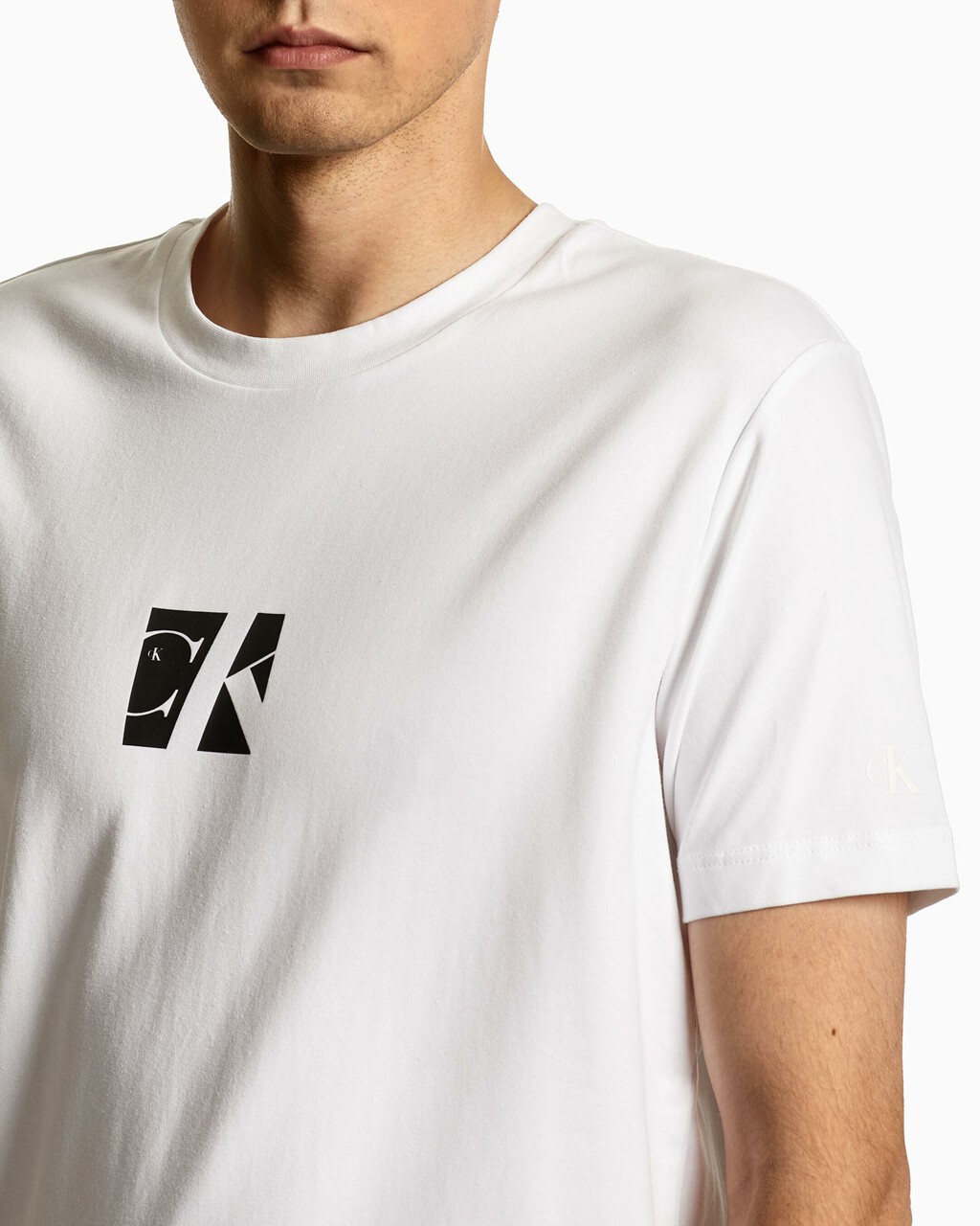 Cut Out Logo Tee, Bright White, hi-res