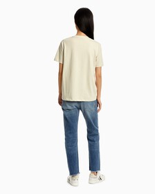 Organic Cotton Monogram Tee, Eggshell, hi-res