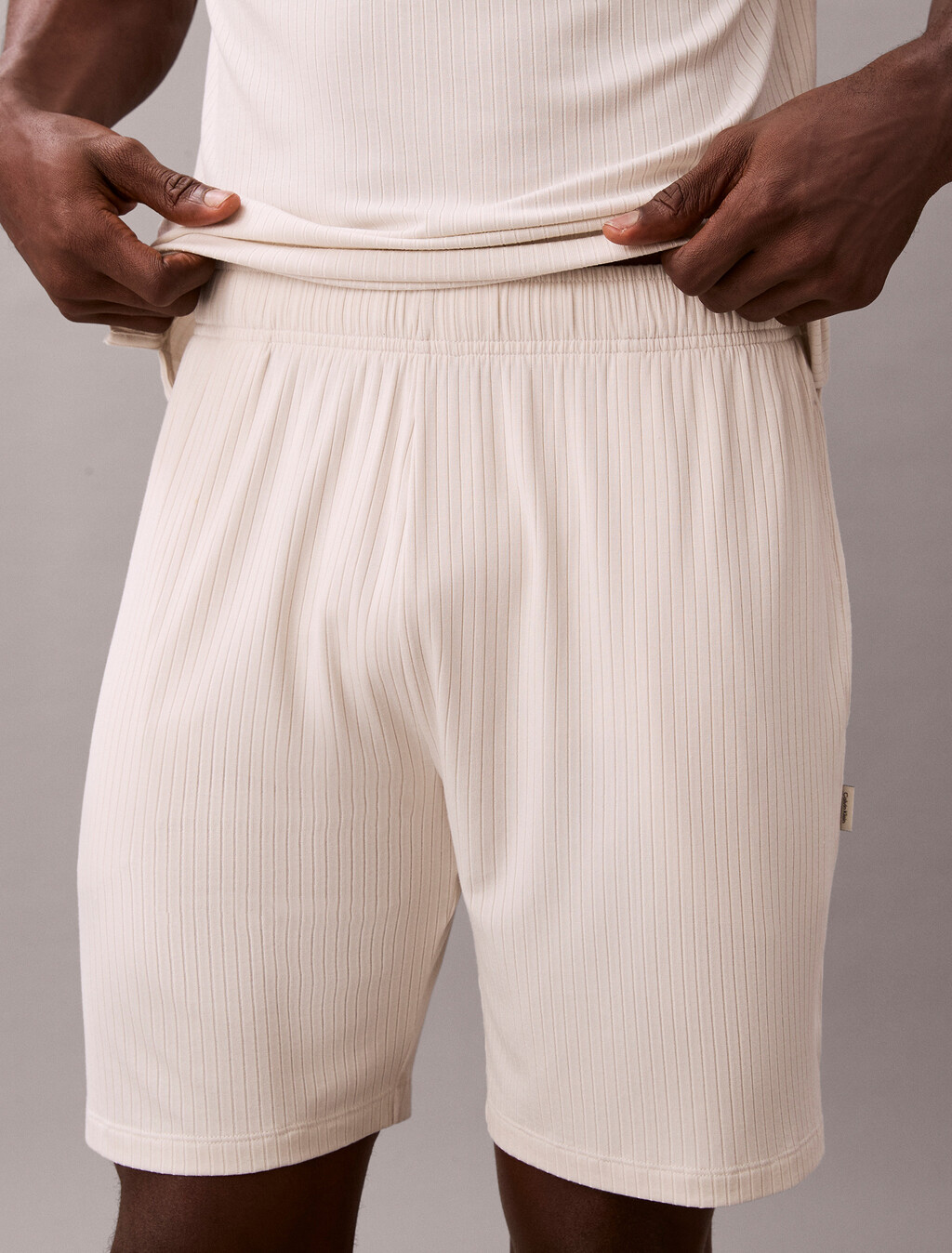 莫代爾羅紋針織套組, Chalk, hi-res