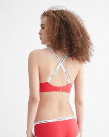 Tailored Logo Lightly Lined Wirefree Bra, Exact, hi-res