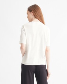 ESSENTIALS RELAXED TEE, WHITE SUEDE, hi-res
