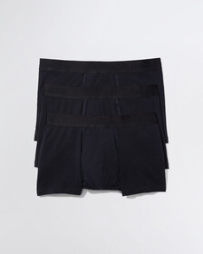Cotton Standards 短版四角褲 3 件組, 3 BLACK BEAUTY, hi-res