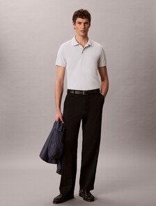 Cooling Tipped Collar Polo, Marble Gray, hi-res