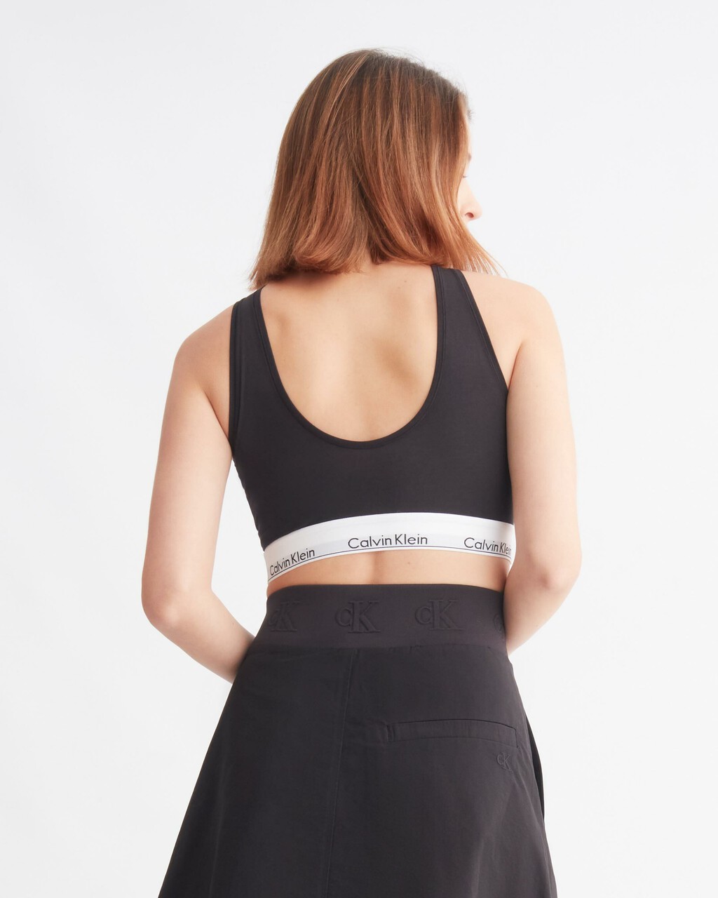 Modern Cotton Lightly Lined Bralette, Black, hi-res