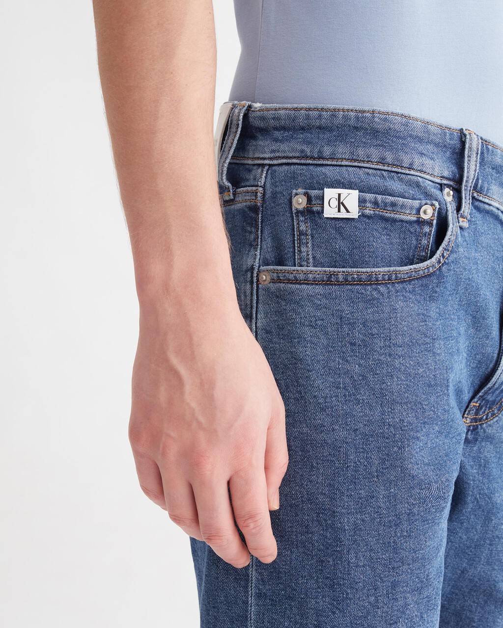 RECONSIDERED REGULAR DENIM SHORTS, 271 MED BLUE UT, hi-res