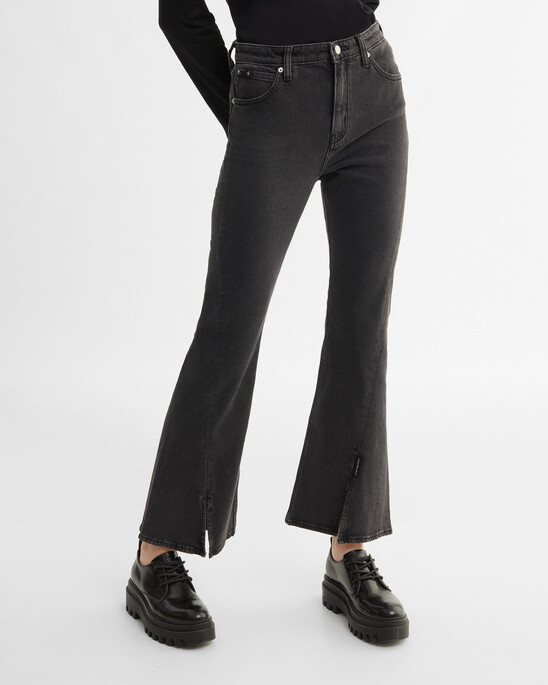 RECONSIDERED HIGH RISE FLARED JEANS