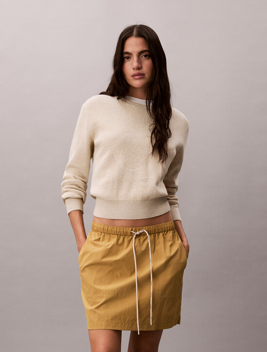 Soft Nylon Mini Skirt