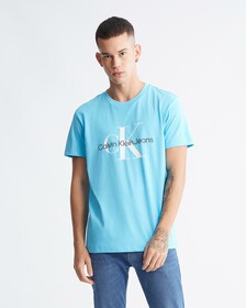 Monogram Organic Cotton 上衣, Blue Tide, hi-res