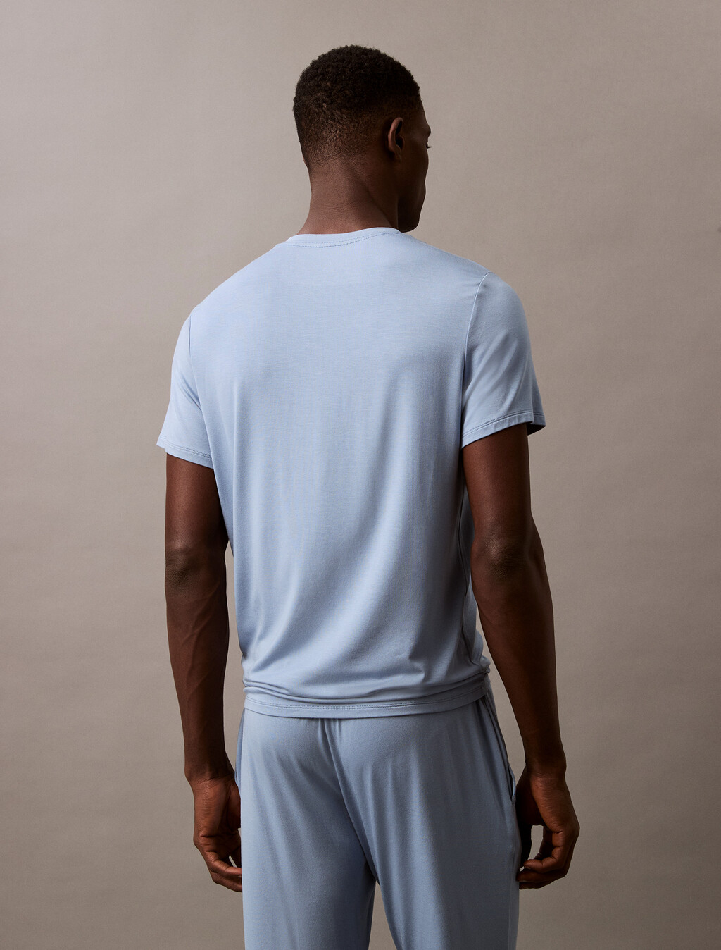 Ultra Soft Modal Henley Sleep T-Shirt, Faded Denim, hi-res