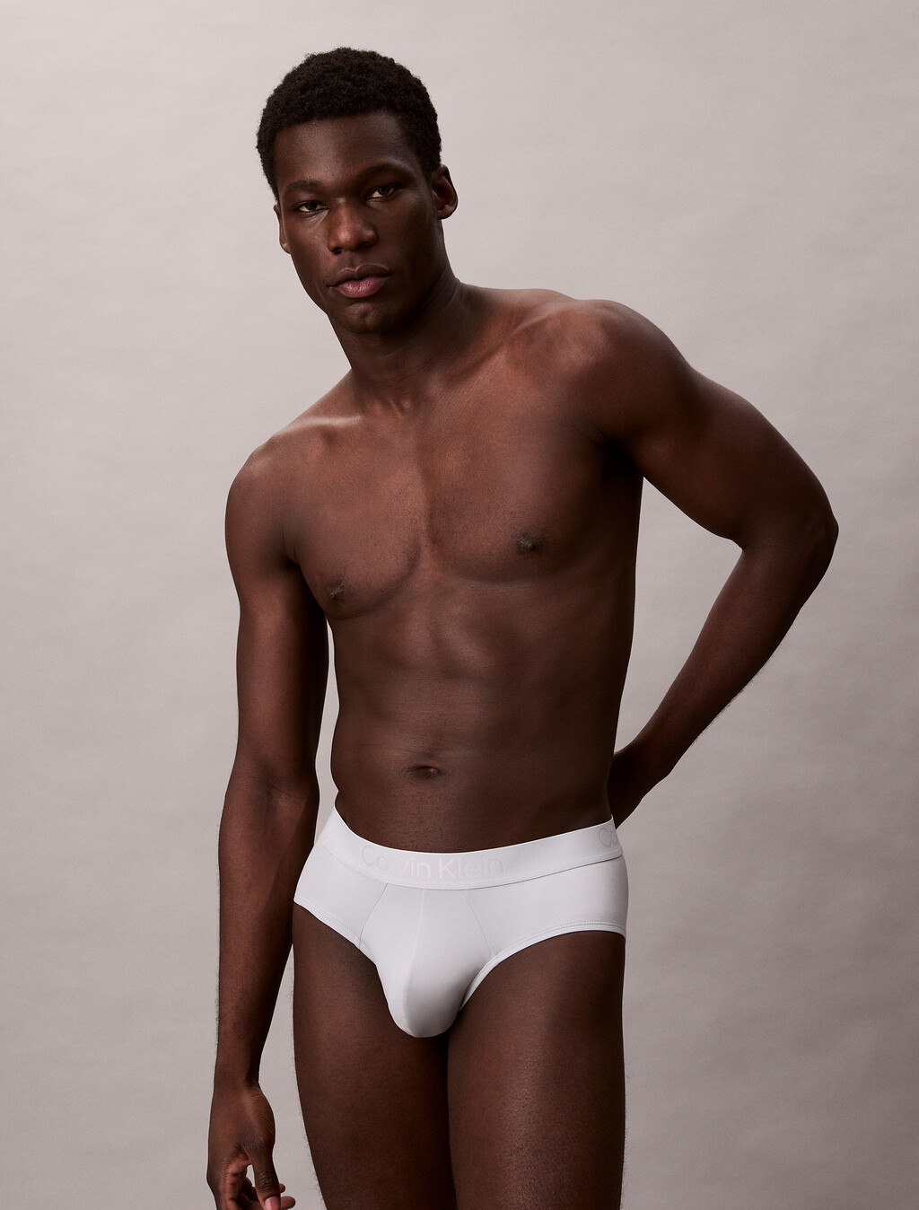 CK Black Microfiber Hip Brief, Harbor Mist, hi-res