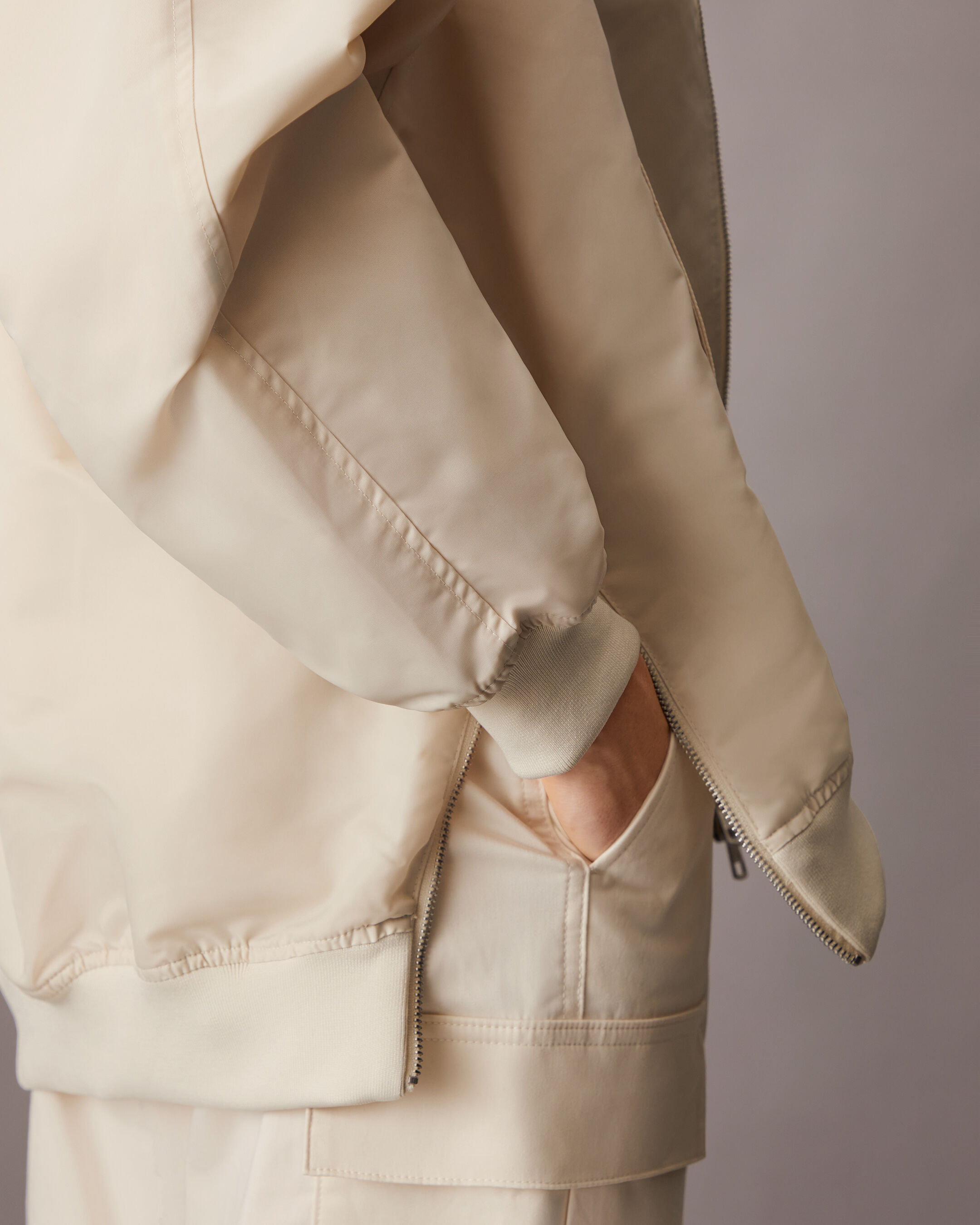 Satin Bomber Jacket | brown | Calvin Klein Hong Kong