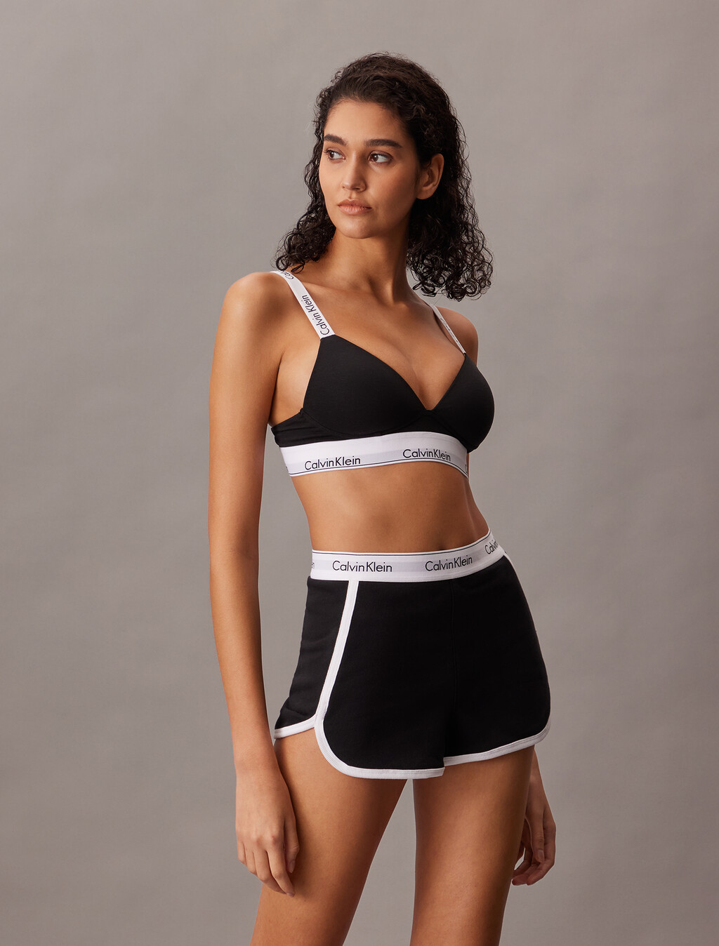 Modern Cotton Sleep Shorts, Black (Legacy 001), hi-res