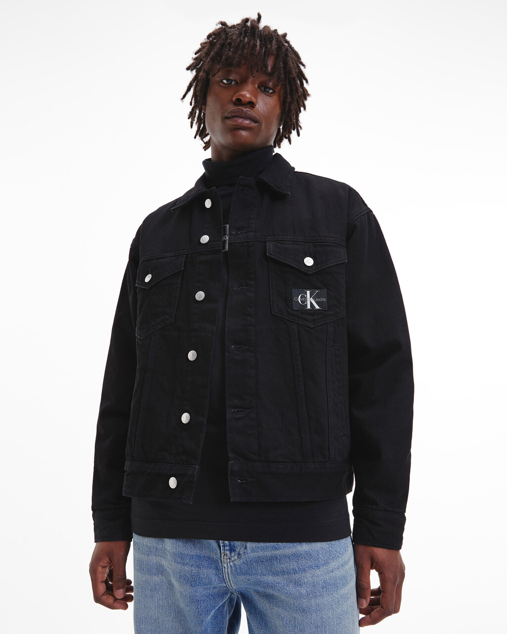 GENDERLESS DENIM JACKET, Denim Rinse, hi-res