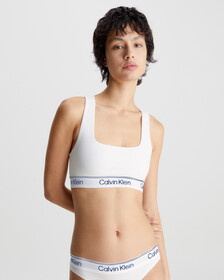 ATHLETIC 棉質薄墊無鋼圈胸圍, White, hi-res