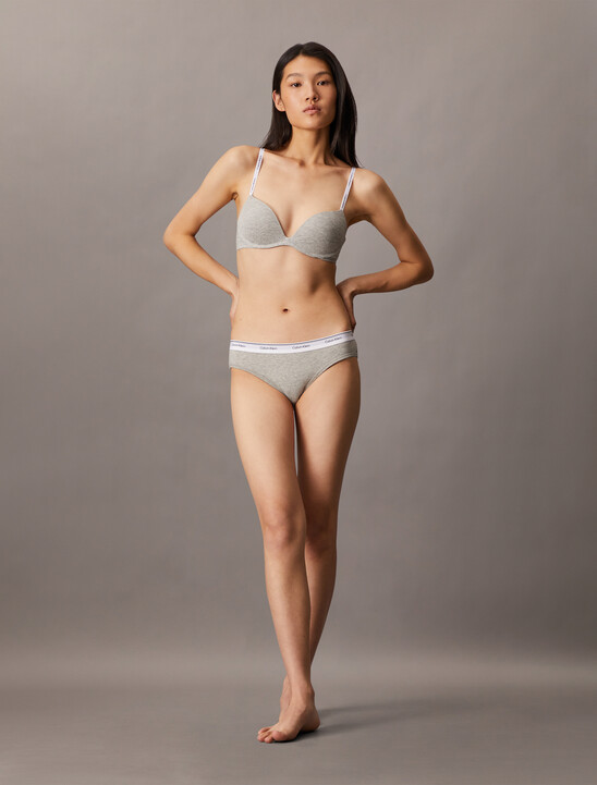 Cotton Modal Wirefree Push Up Plunge Bra