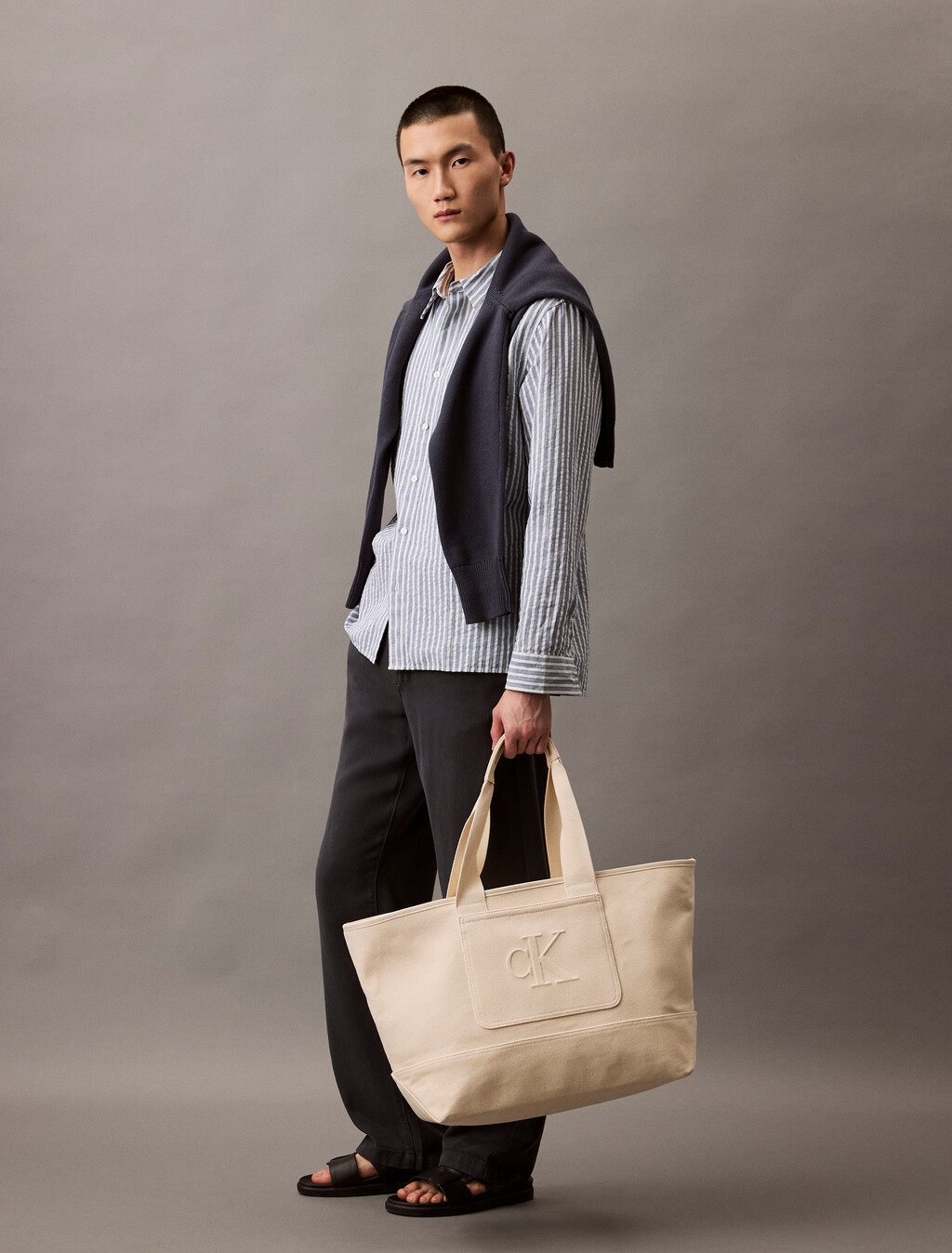Pocket Canvas Weekender Bag, NATURAL CANVAS, hi-res