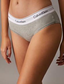 Icon Cotton 低腰三角內褲, Grey Heather, hi-res