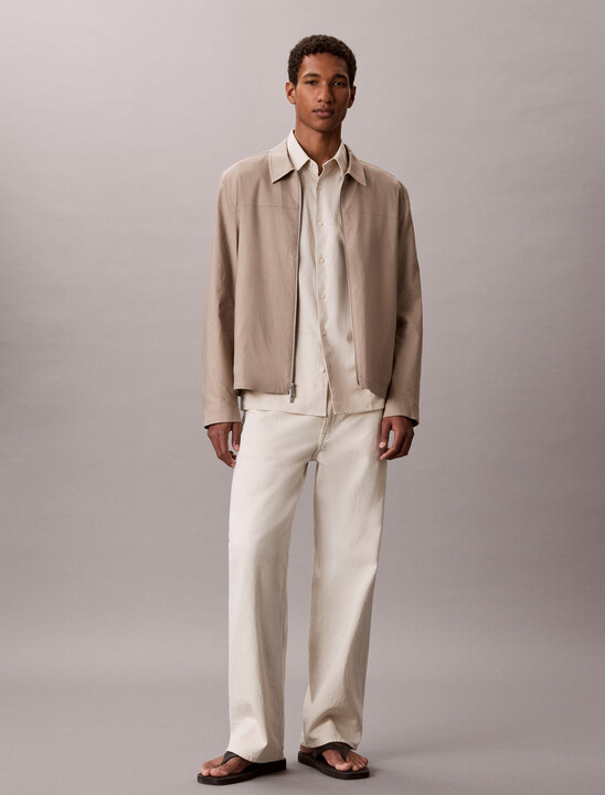 Linen Lyocell Shirt Jacket