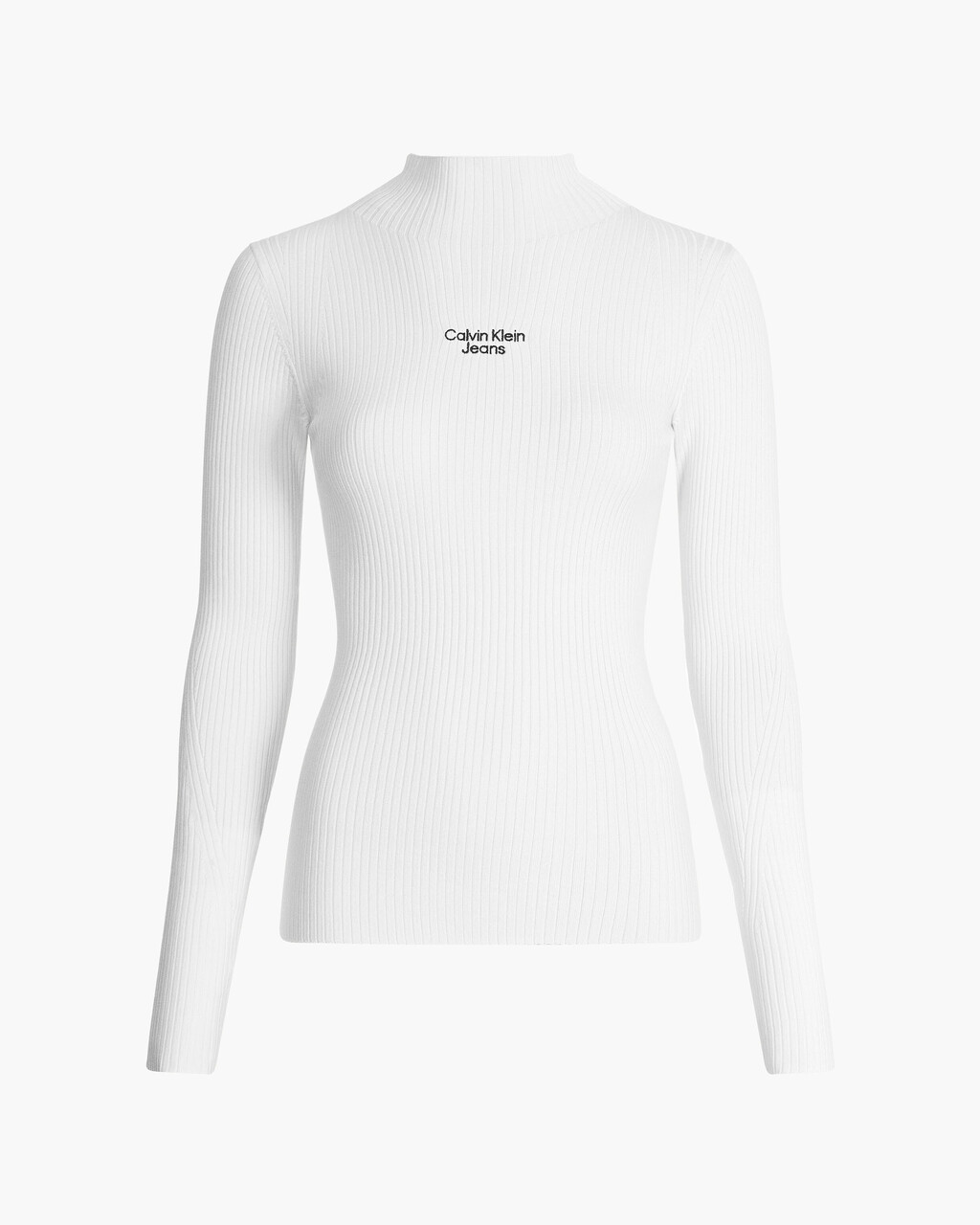 SLIM RIB-KNIT JUMPER, IVORY, hi-res