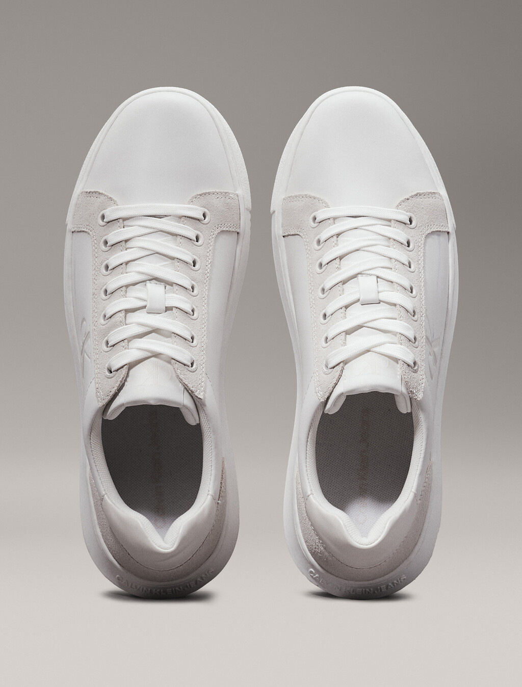 皮革運動鞋, Bright White/Creamy White, hi-res