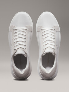 皮革運動鞋, Bright White/Creamy White, hi-res