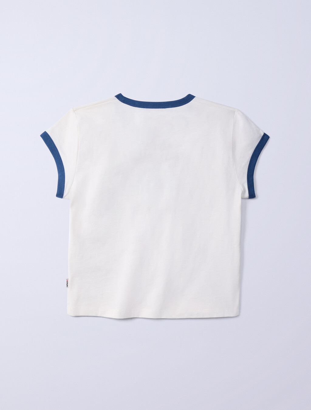 Jung Kook for Calvin Klein Icons Graphic Ringer Baby Tee, Lily, hi-res
