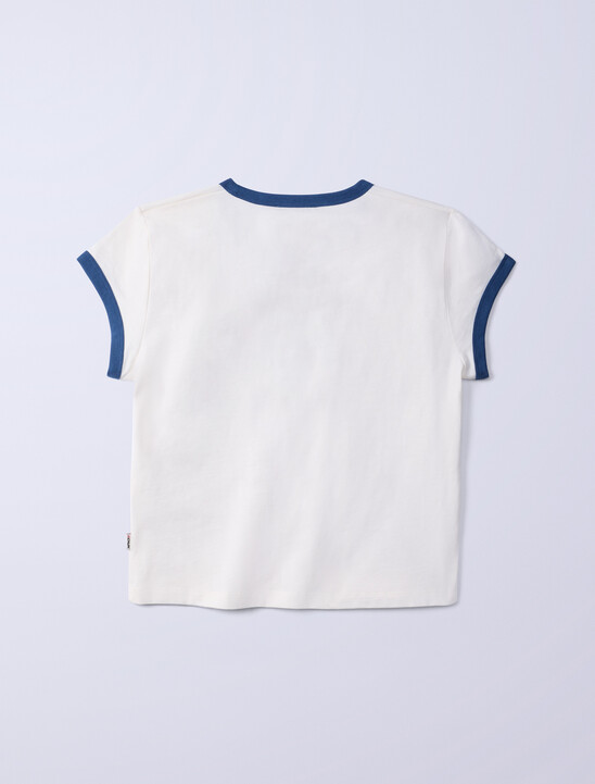 Jung Kook for Calvin Klein Icons Graphic Ringer Baby Tee