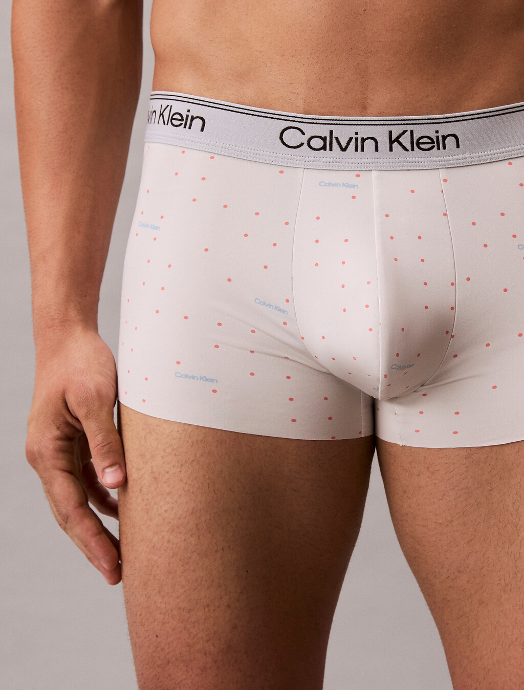 Low Rise Trunks - Micro Stretch Cooling, PLOTTED LOGO_CHALK, hi-res