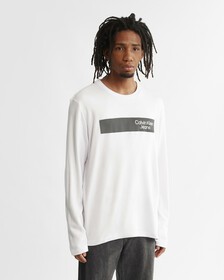 REIMAGINE 拼色長袖 T 裇, Bright White, hi-res