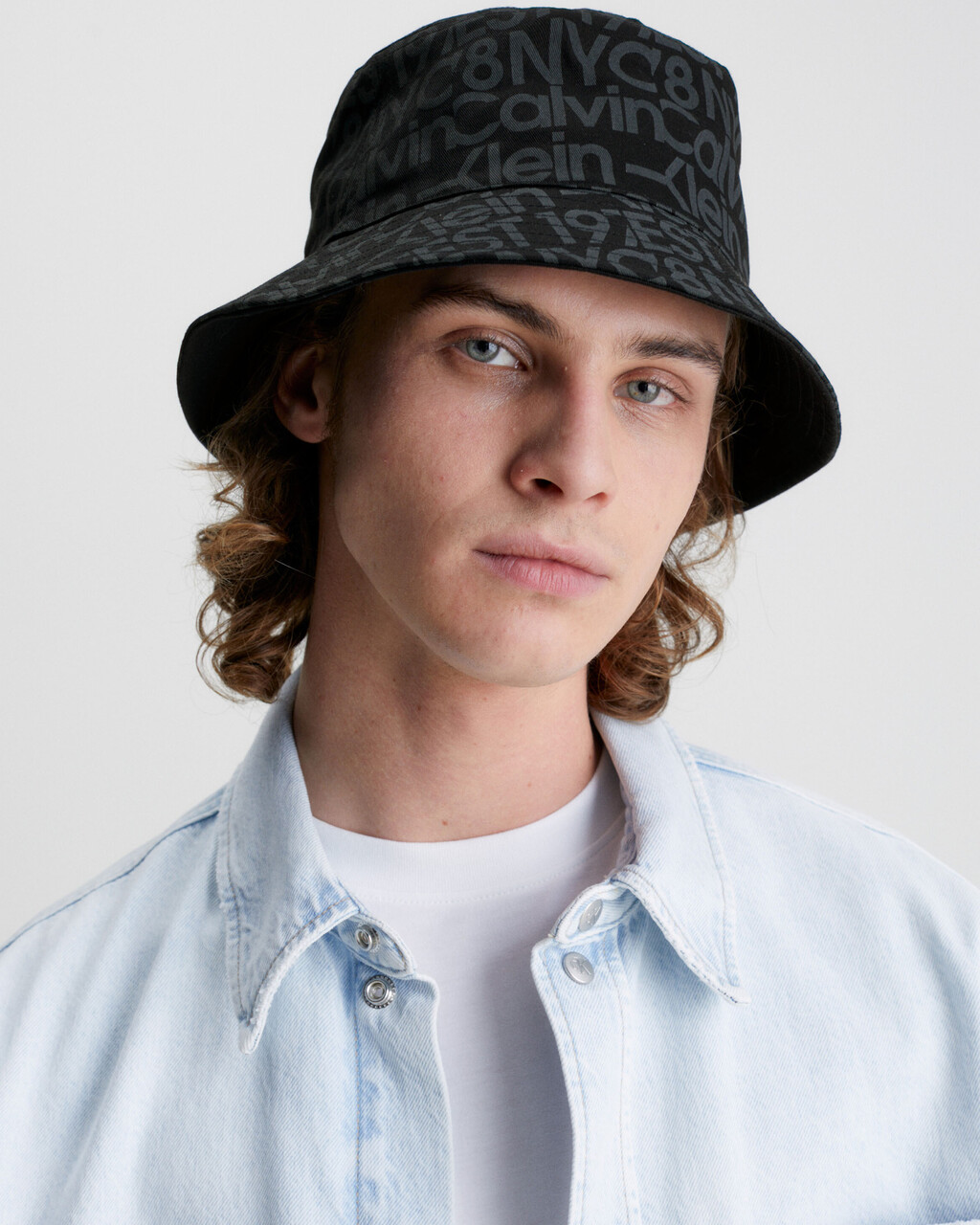 ORGANIC COTTON BUCKET HAT, Black / Overcast Grey, hi-res