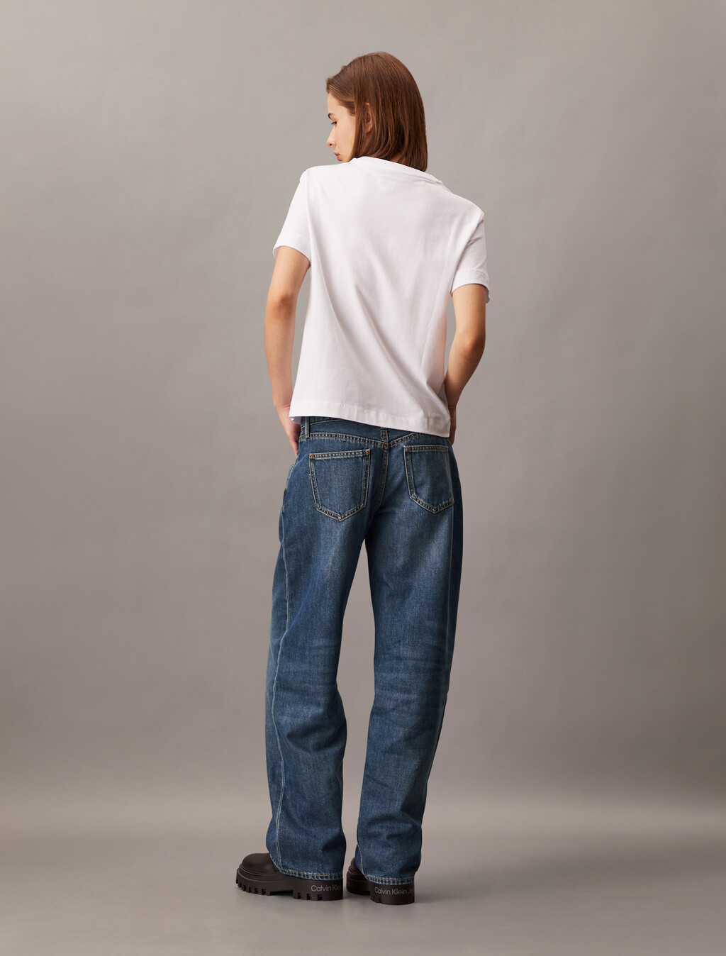 37.5 低腰寬鬆牛仔褲, Denim Medium, hi-res