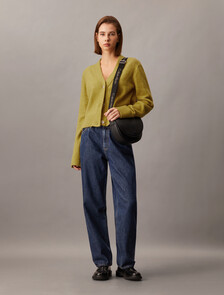 Plush Wool Blend Cardigan, Willow, hi-res