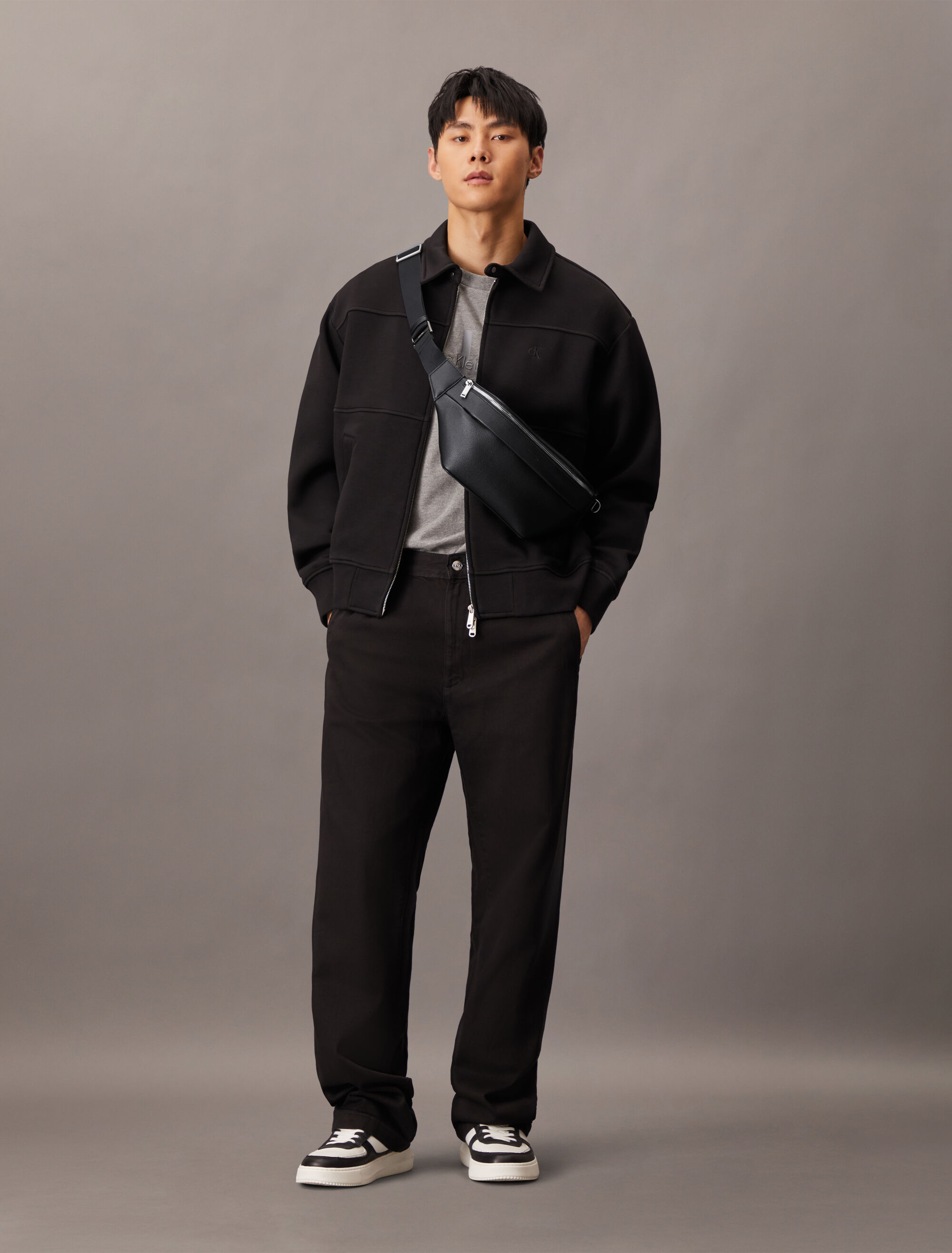 ★ ★ Men's CK Micro Pebble Waist Bag 4D3002G UB1 Micro Pebble Waist Bag | black | Calvin Klein Hong Kong