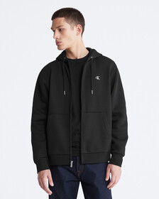Archive Logo Zip Fleece Hoodie, Black Beauty, hi-res