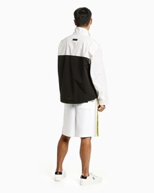 Unisex Color Block Anorak, Bright White, hi-res