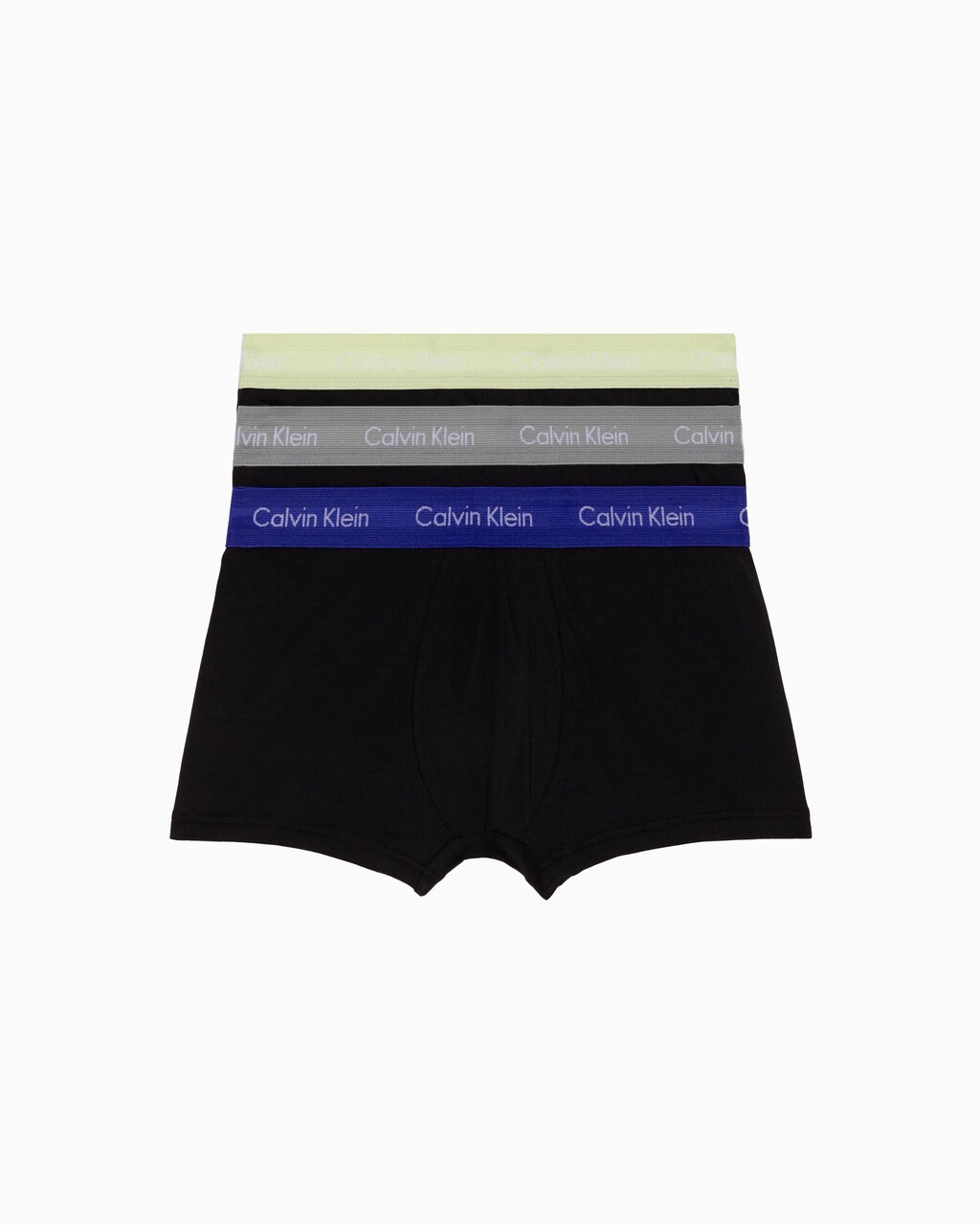 COTTON STRETCH 低腰貼身短版四角褲（3 件組）, BLACK W CLEMATIS WB/BLACK W GREY HTR WB/, hi-res