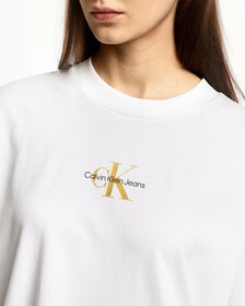 MONOGRAM 寬鬆版型 T 裇, Bright White, hi-res