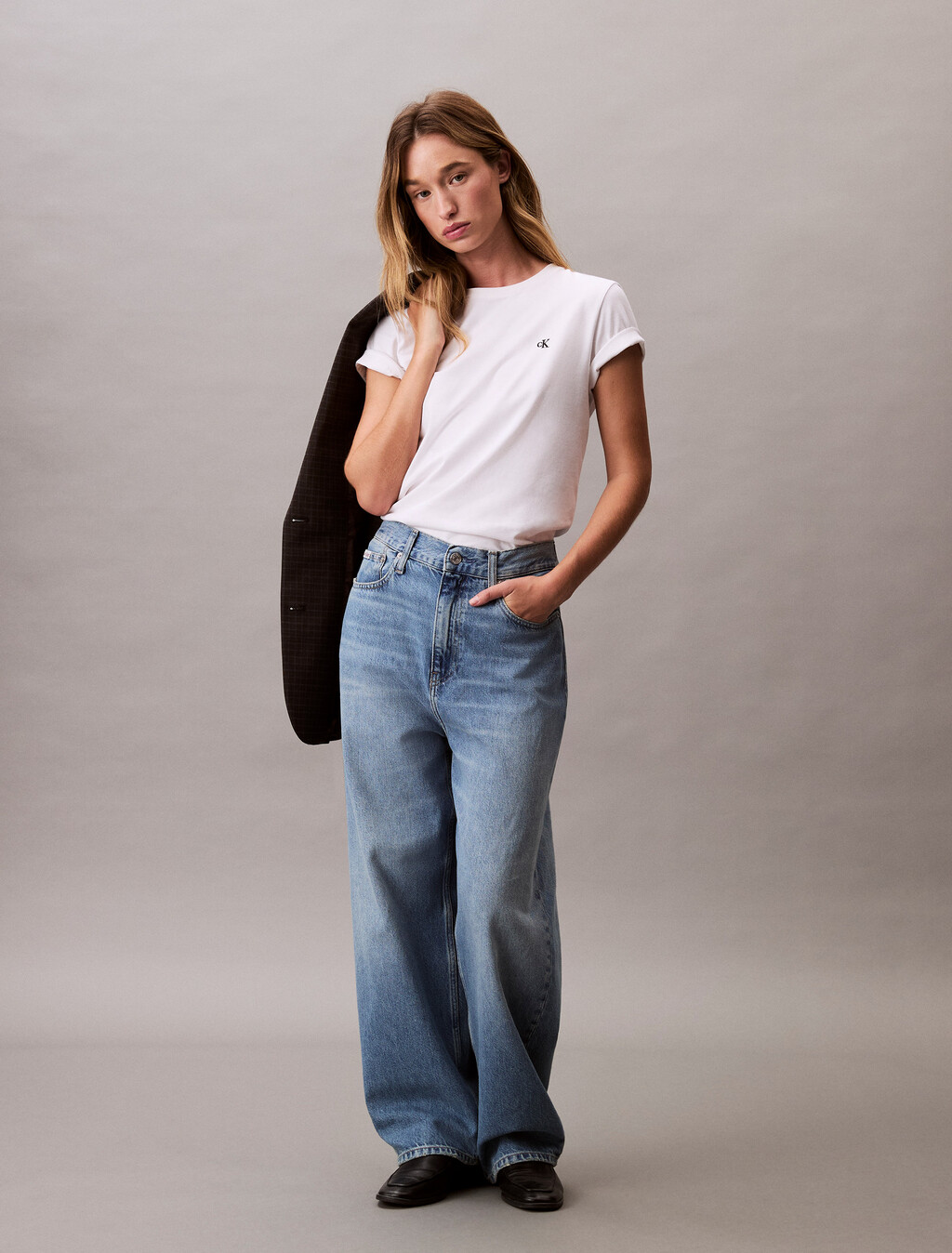 Archive Jersey Crewneck Tee, Brilliant White, hi-res