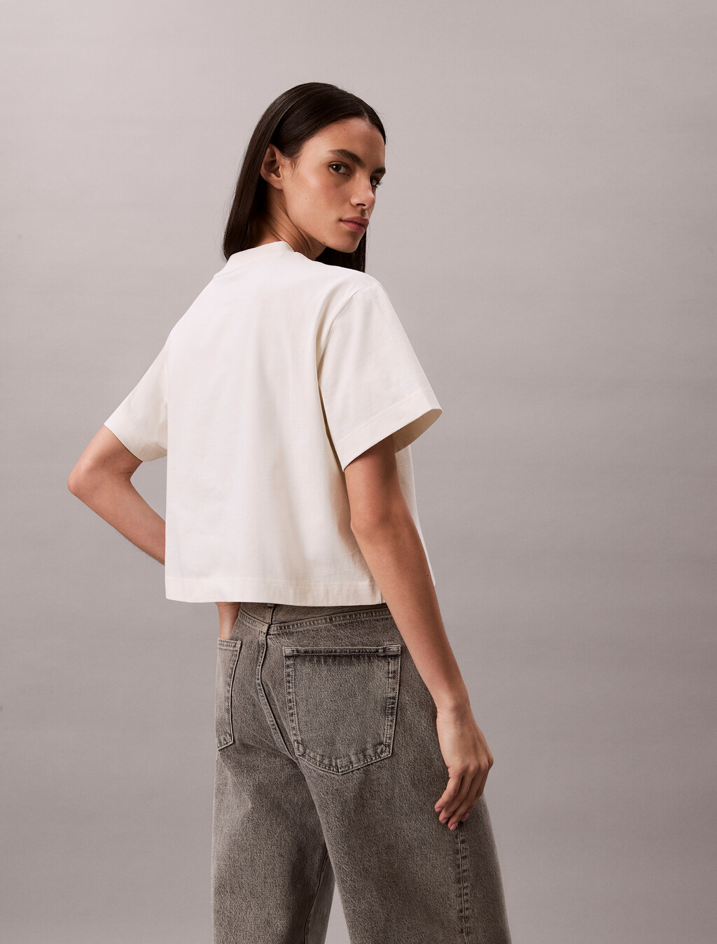 短方版印花 T 恤, Tofu, hi-res