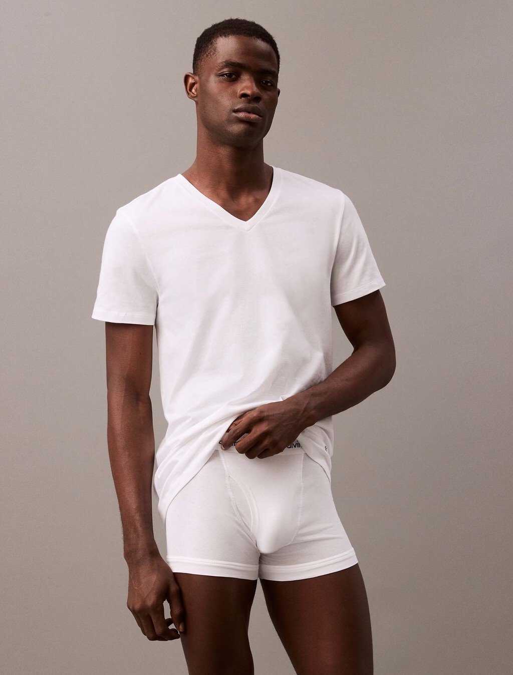 Cotton Classics三件組 V 領 T 裇, WHITE/WHITE/WHITE, hi-res