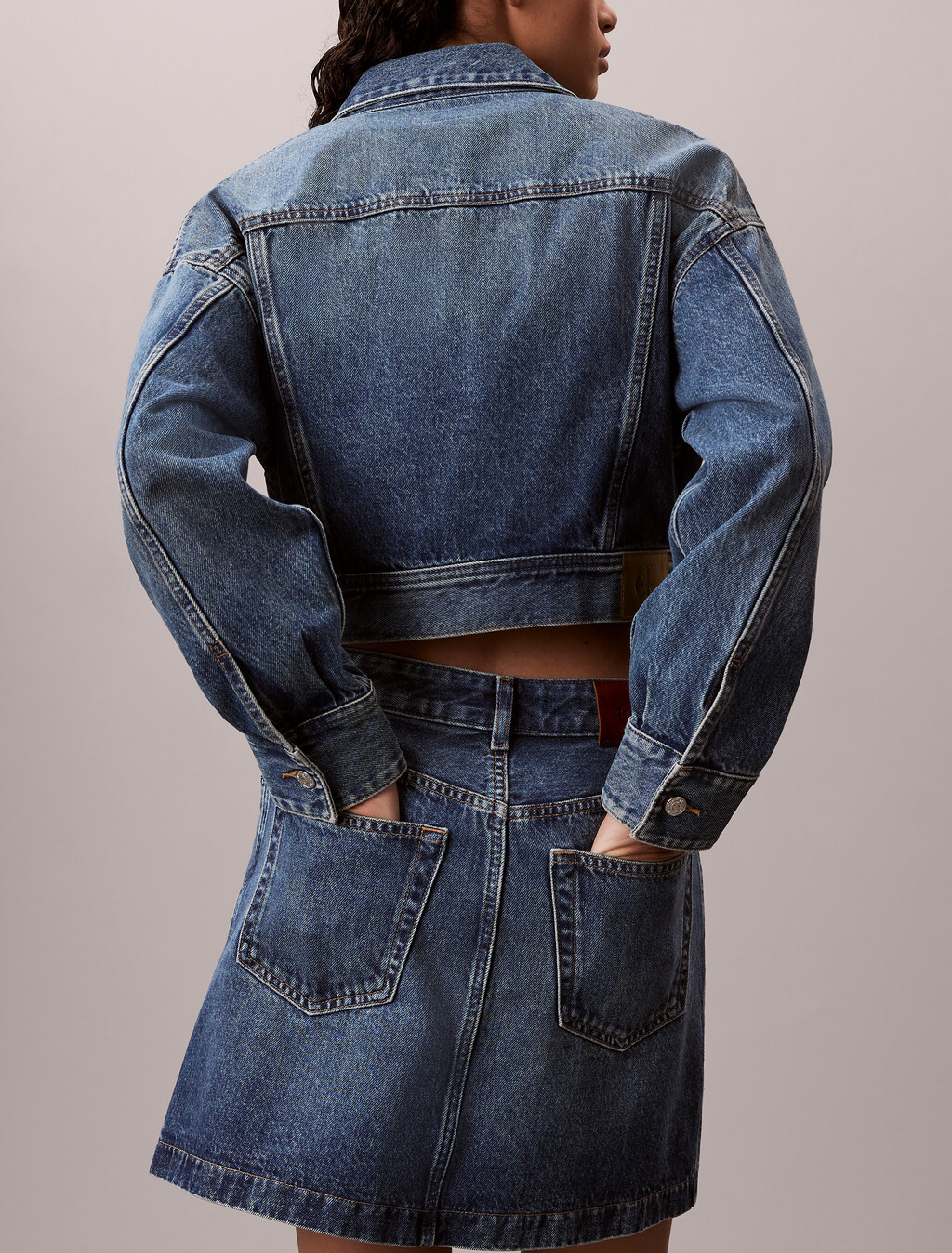 Denim Mini Wrap Skirt, COLD SPRINGS, hi-res