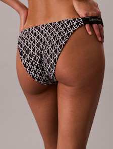 CK Icon 比基尼泳褲, 20242 ICON COTTON EMBLEM W BLACK, hi-res